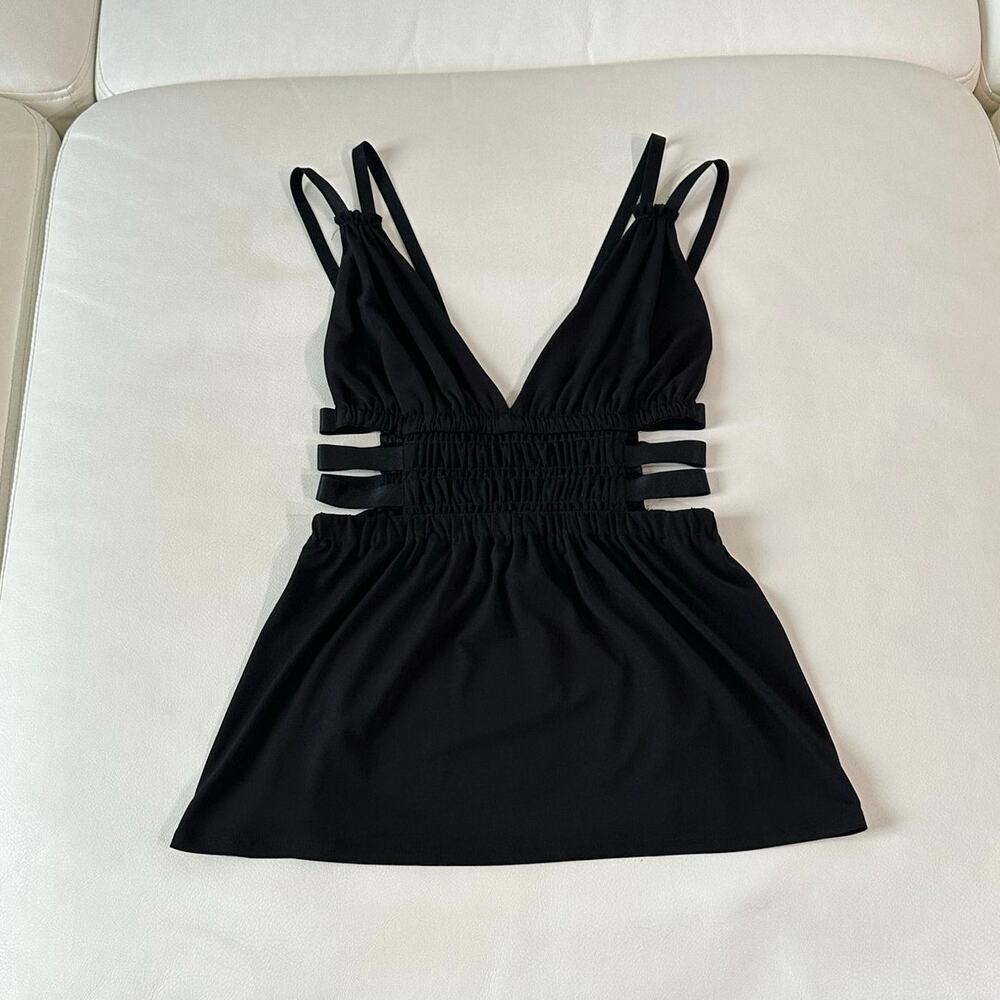 Express Black Cut Out Tank Top